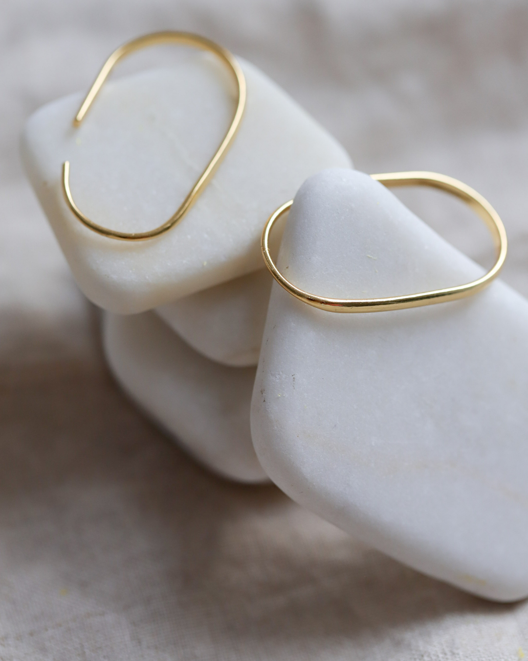 Gold plated oorbellen