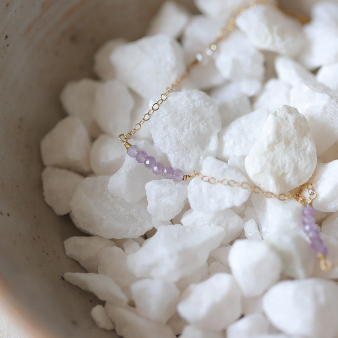 edelsteen armband goud