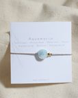 edelsteen armband met aquamarijn
