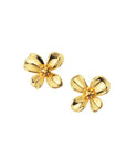 gouden bloemen studs