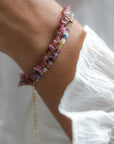 Roze toermalijn armband
