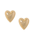 Gouden hartjes studs