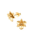 Studs goud || Bloem