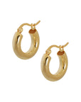 Chunky golden hoops
