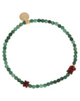 Groene agaat armband