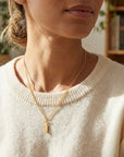 Lange gouden ketting met hartje