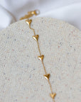 Hartjes ketting gemaakt van stainless steel