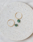 gouden jade oorbellen