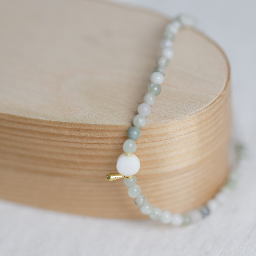 Handgemaakte edelsteen armband