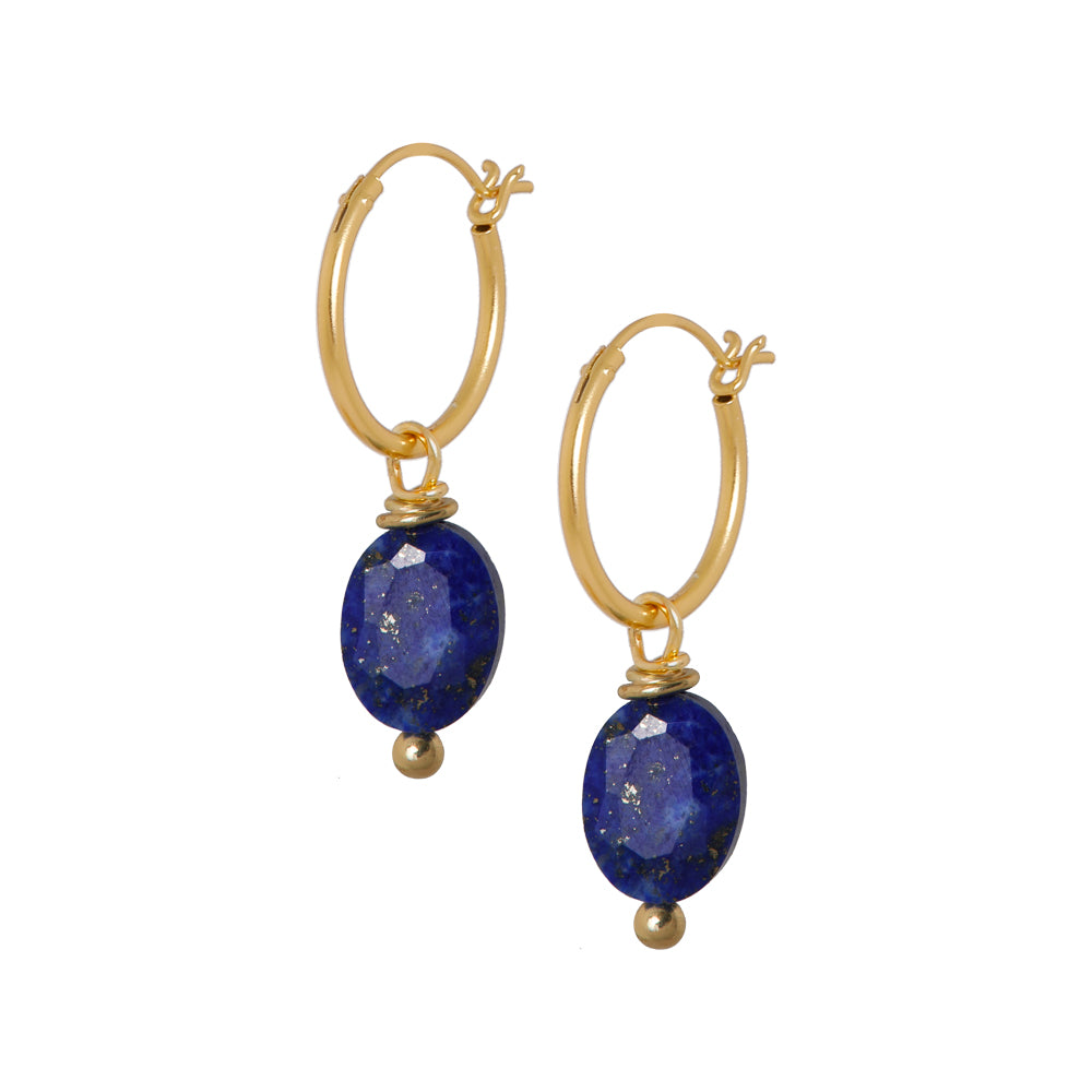 Lapis lazuli oorbellen