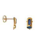Gouden studs edelsteen