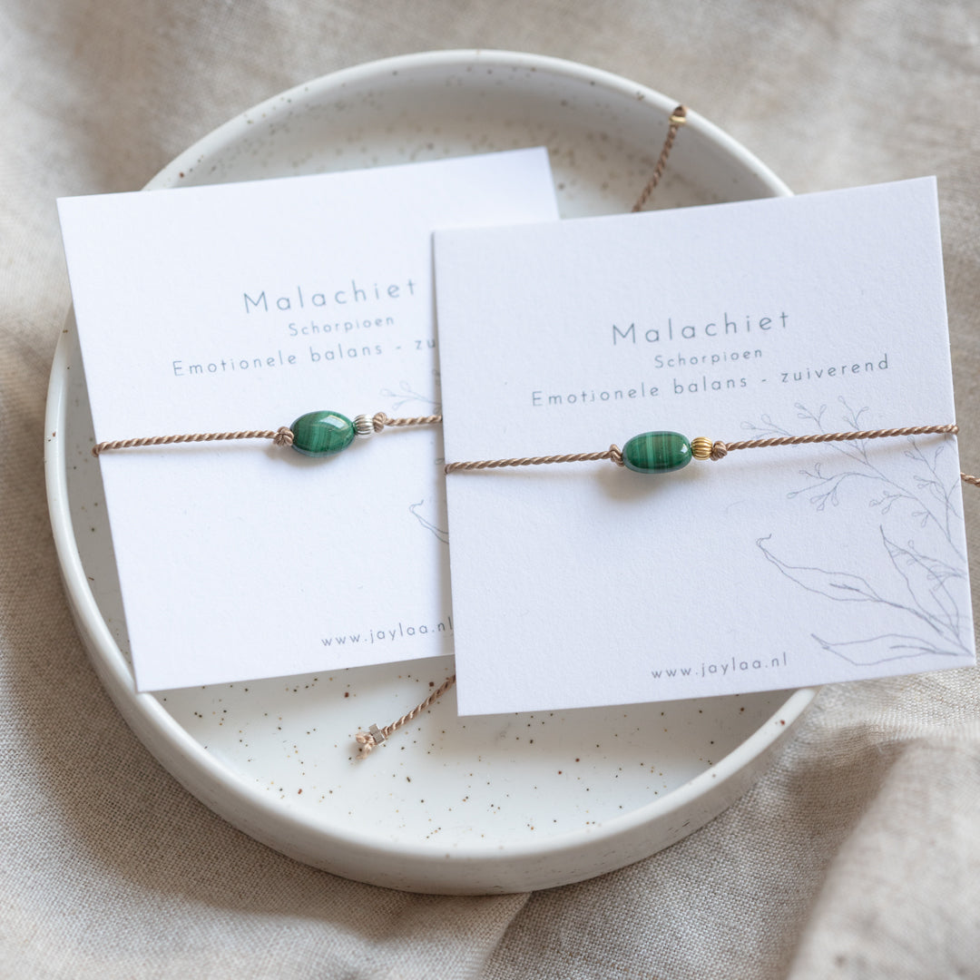malachiet armbandjes