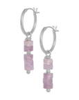 Amethist oorbellen zilver