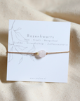 edelsteen armband rozenkwarts