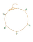 Gouden armband met aventurijn