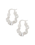 wave hoops zilver