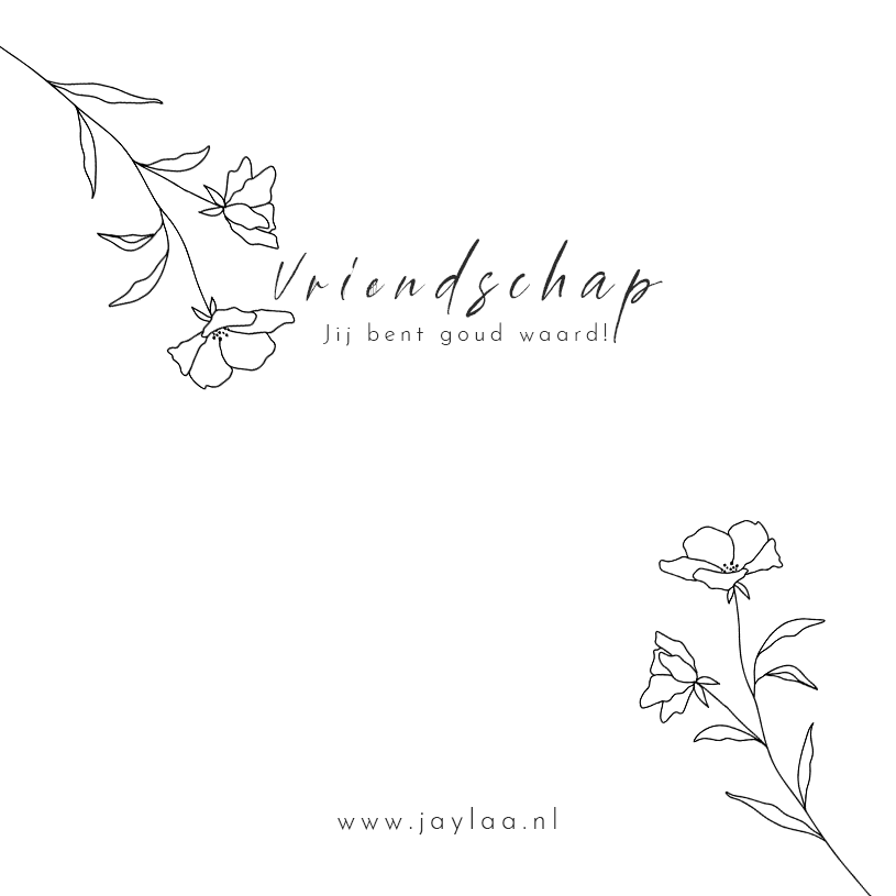 Edelsteenkaart vriendschap