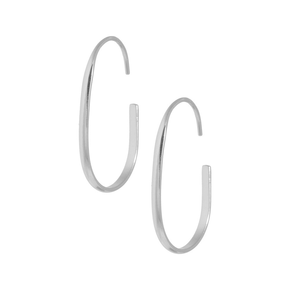 Grote zilveren oorbellen