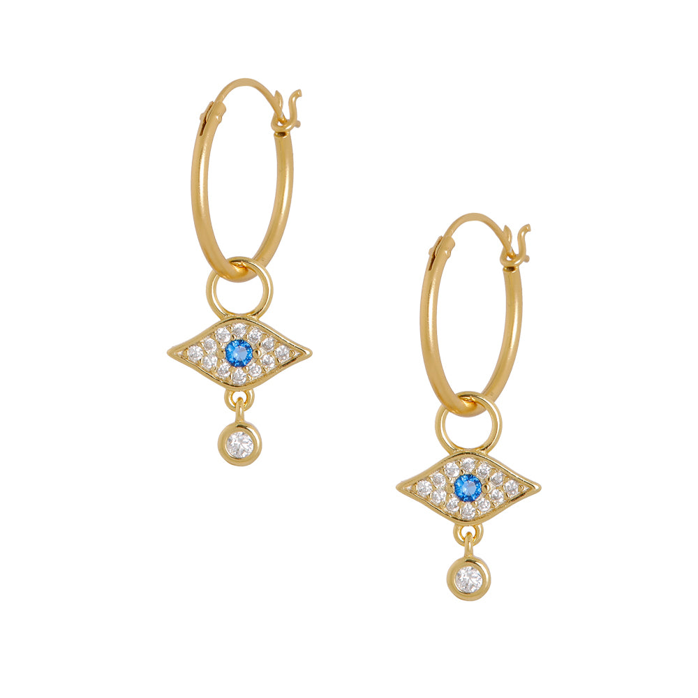 Gouden oorbellen met hanger