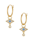Gouden oorbellen met hanger