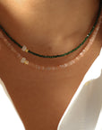 Roze maansteen ketting