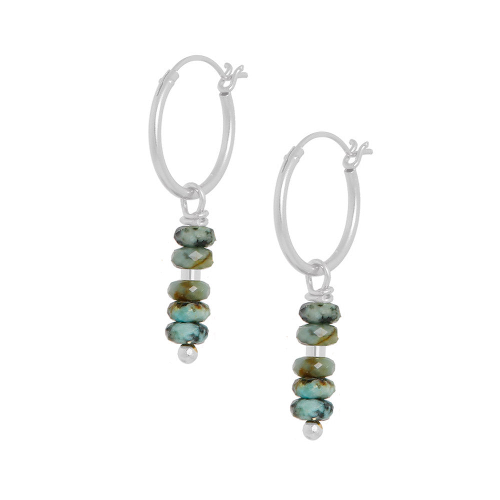 zilveren edelsteen oorbellen