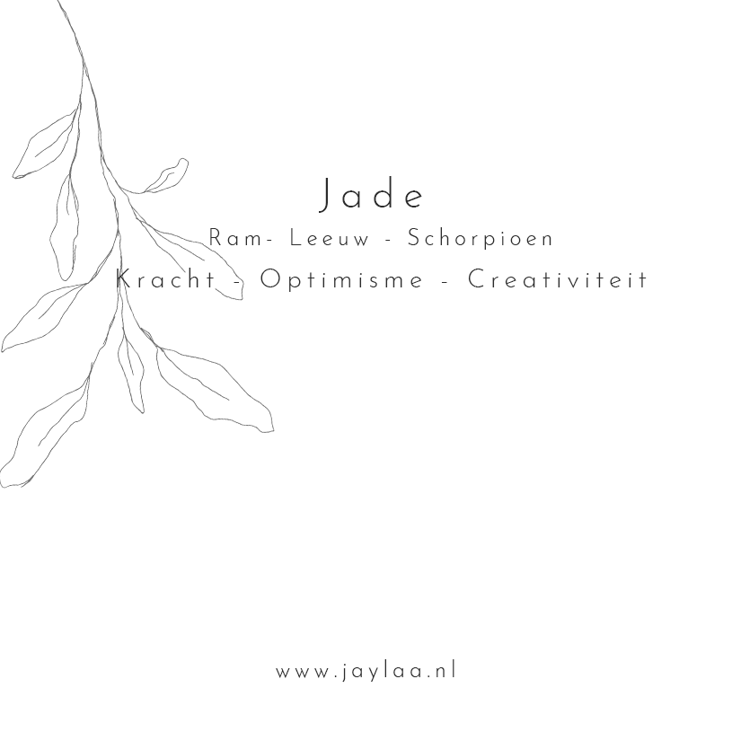 sieradenkaart jade