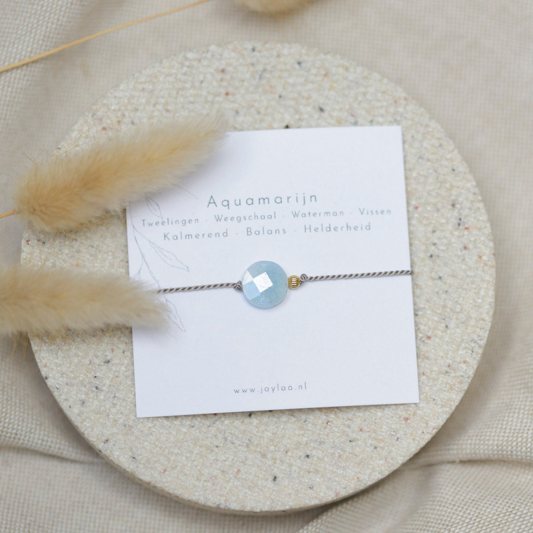 Aquamarijn armbandje