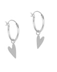 Oorbellen hartjes || Nomi 925 sterling zilver