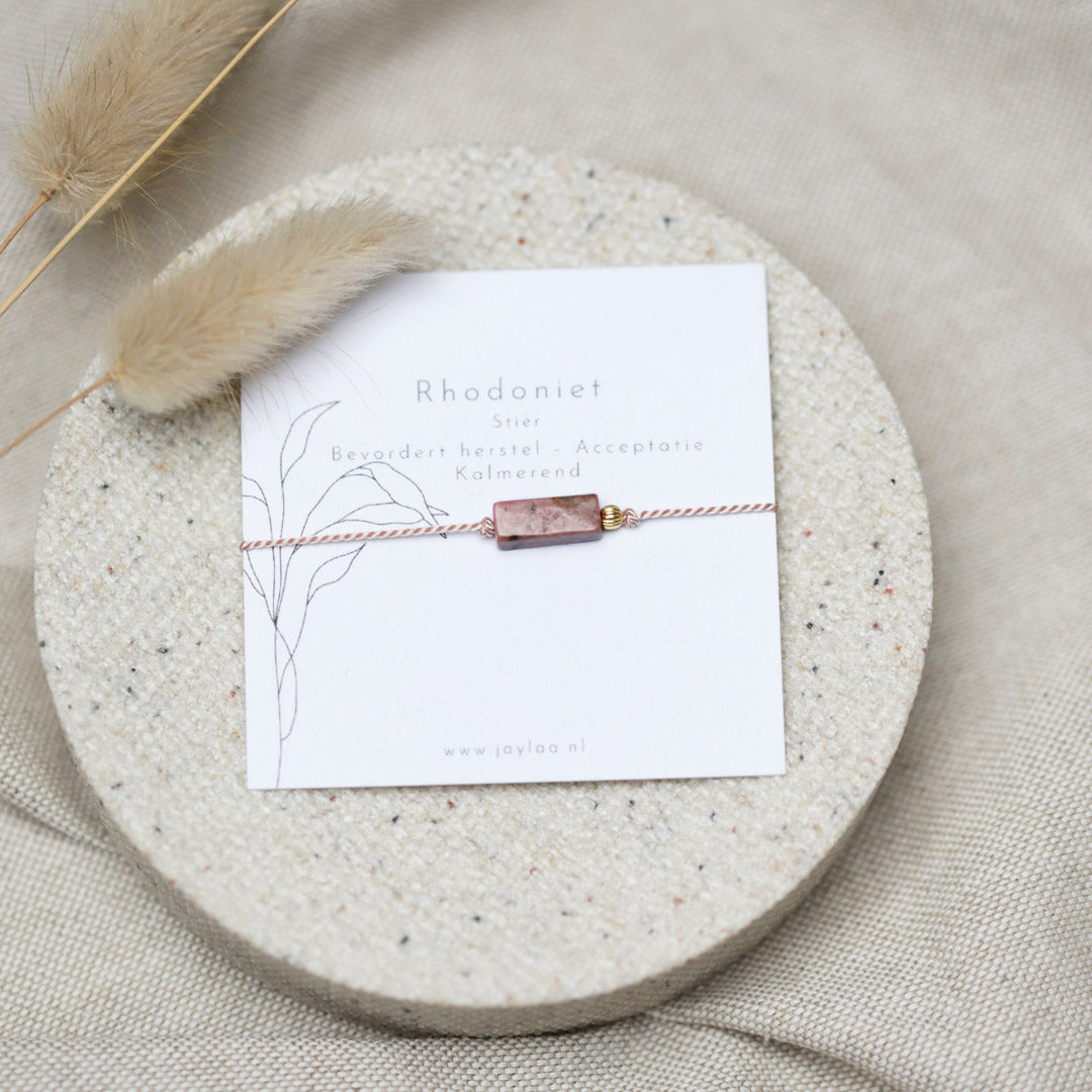 Rhodoniet armband