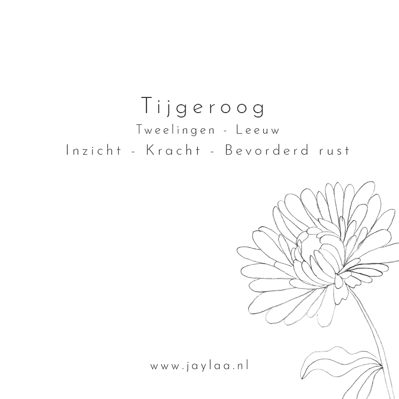 kaartje tijgeroog