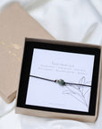 zwart zijde armbandje