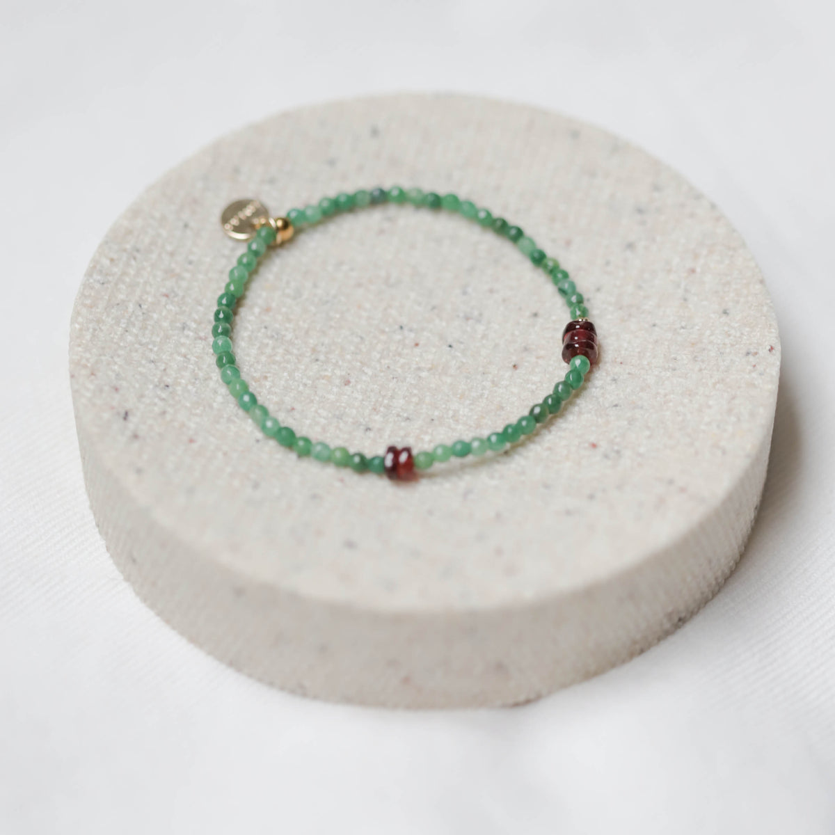 Groen agaat armbandje