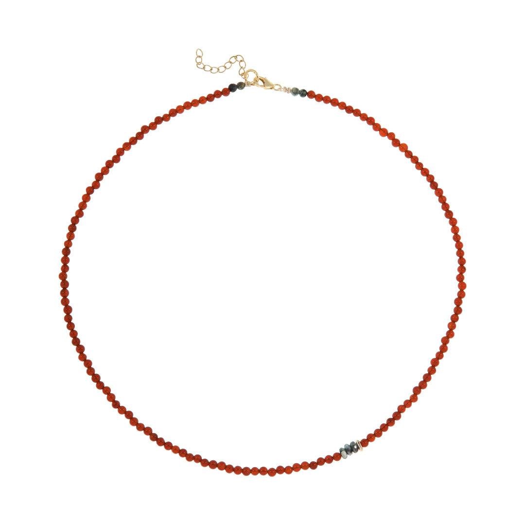 korte carneool ketting