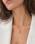 groene ketting met serpetijn jade bedel van Jaylaa 