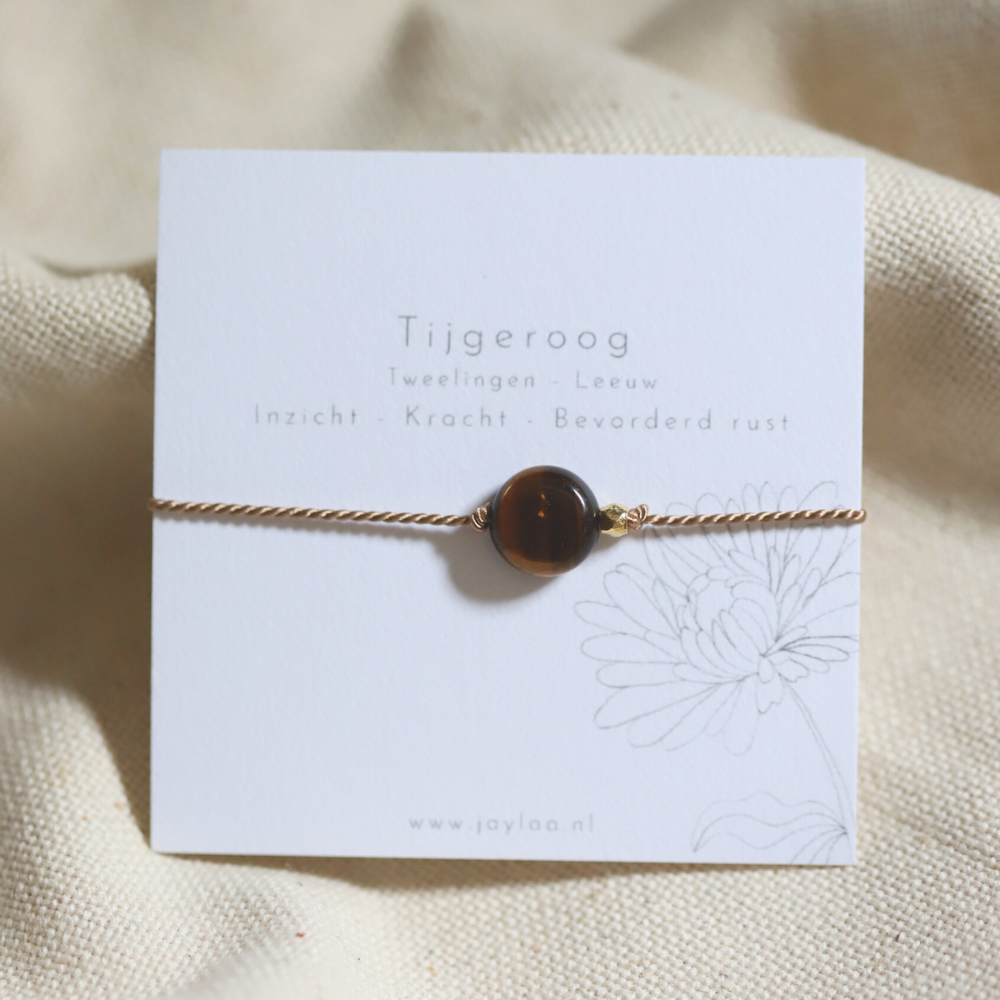 edelsteen armbandje tijgeroog