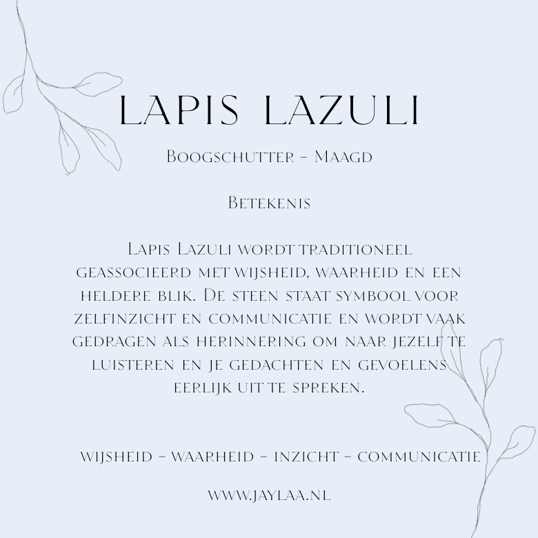 edelsteen kaart Lapis lazuli