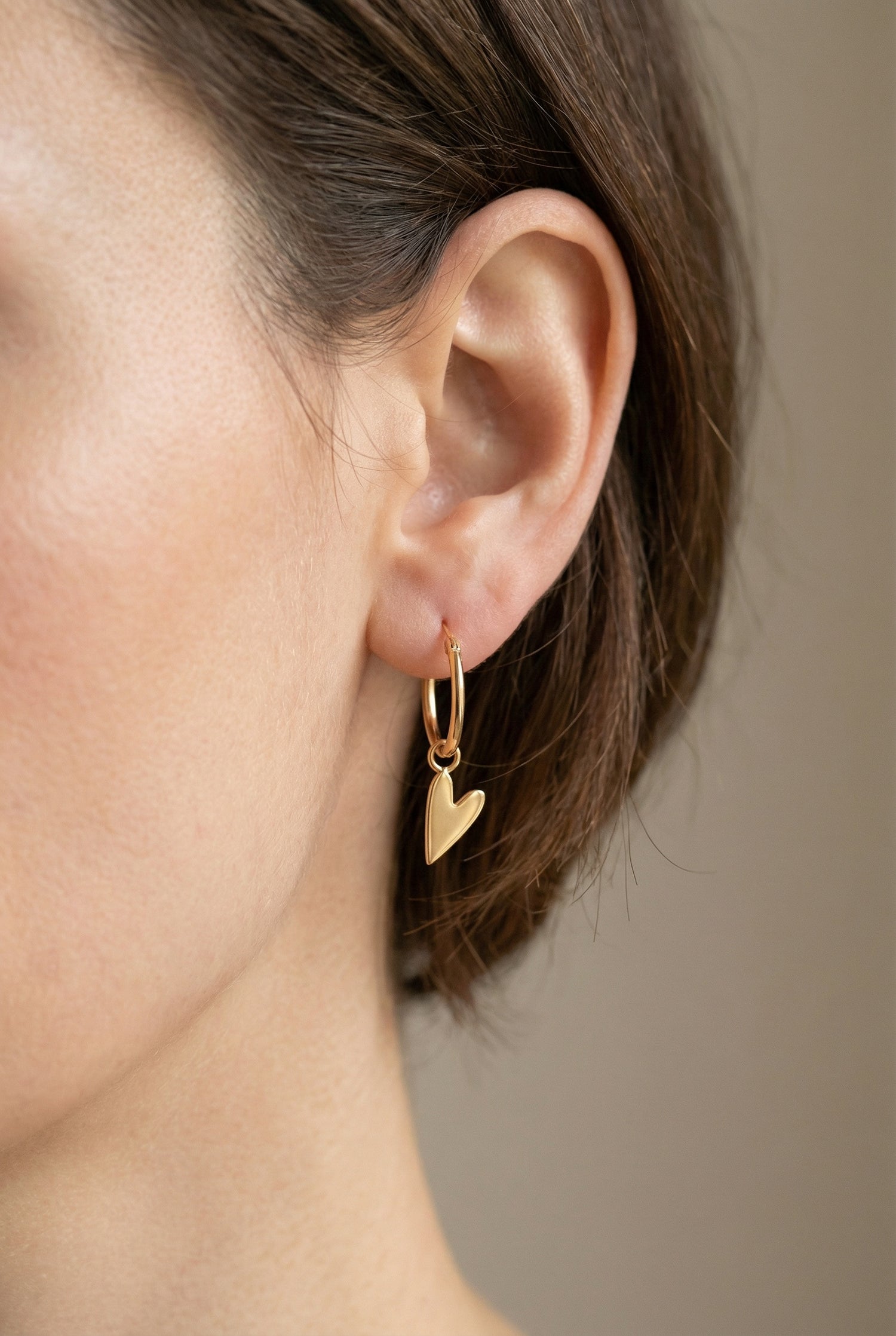 gouden hartjes oorbellen 