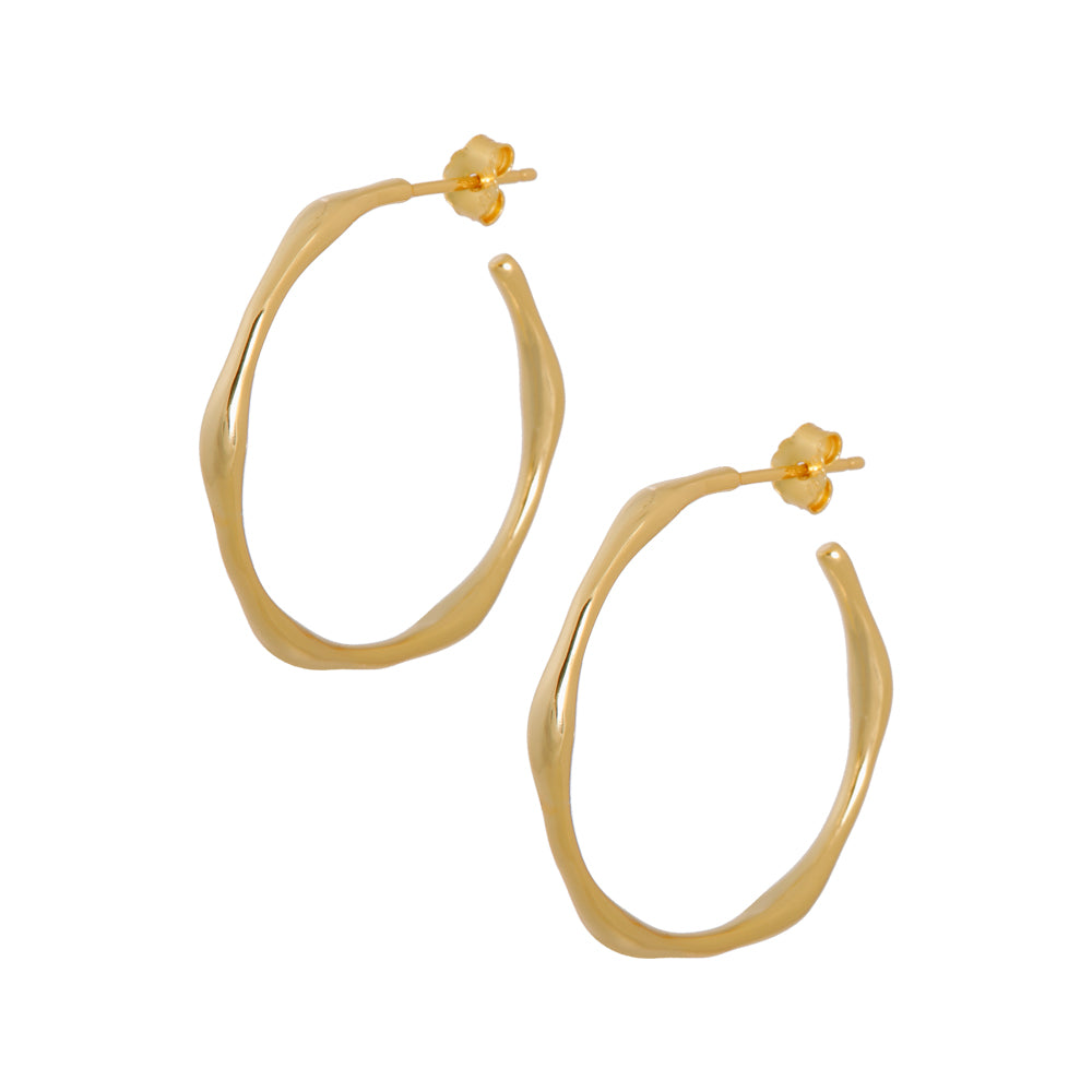 Gouden minimalistische hoops