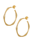 Gouden minimalistische hoops