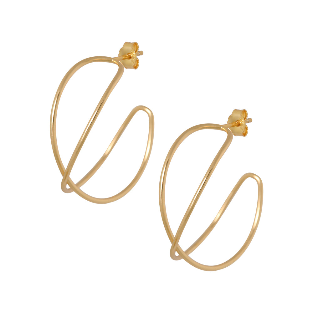 gouden hoop oorbellen 