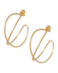 gouden hoop oorbellen 