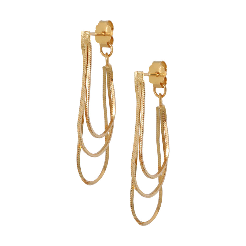 gouden hangoorbellen