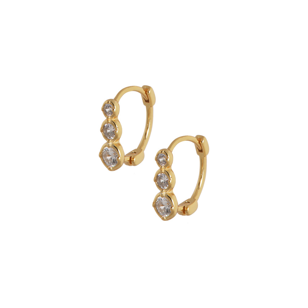 kleine gouden ring oorbellen