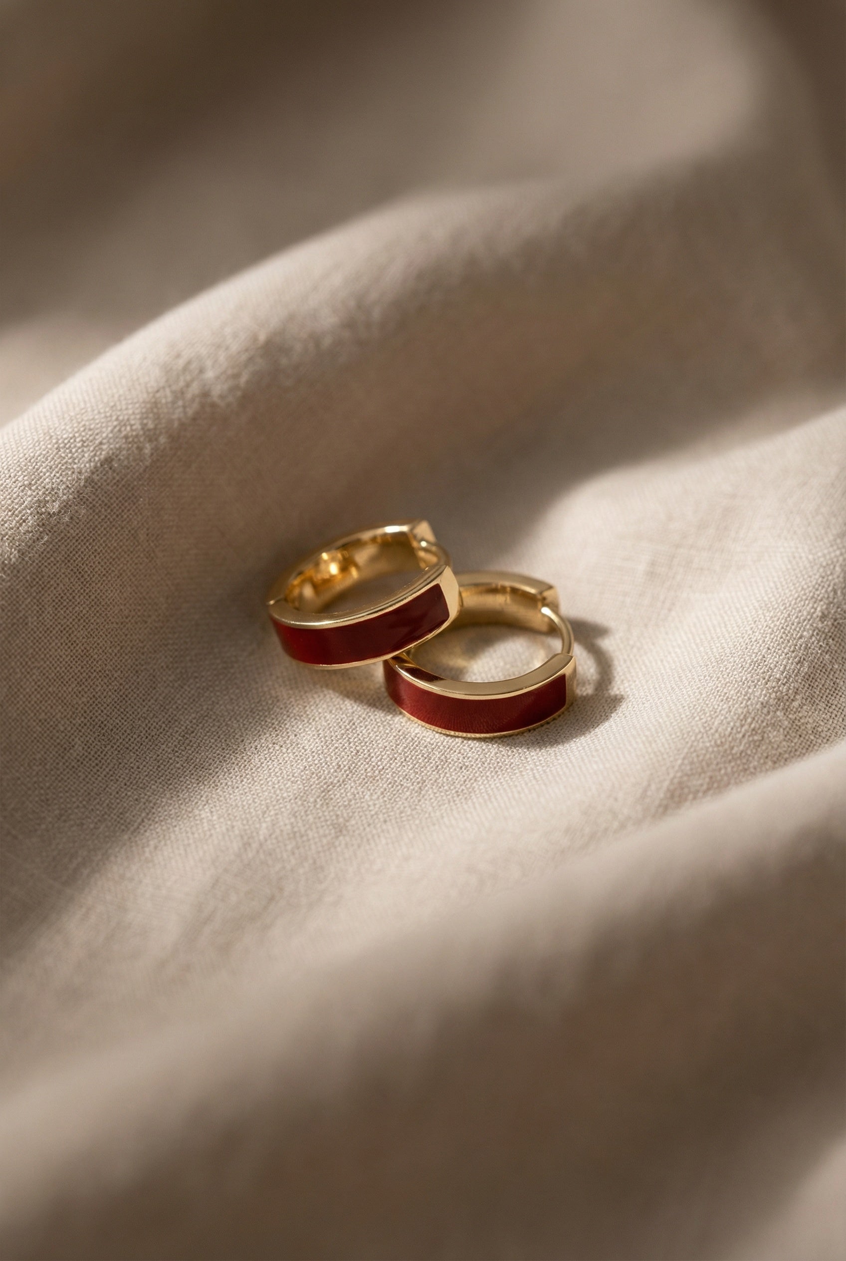 Gouden oorringen 10mm