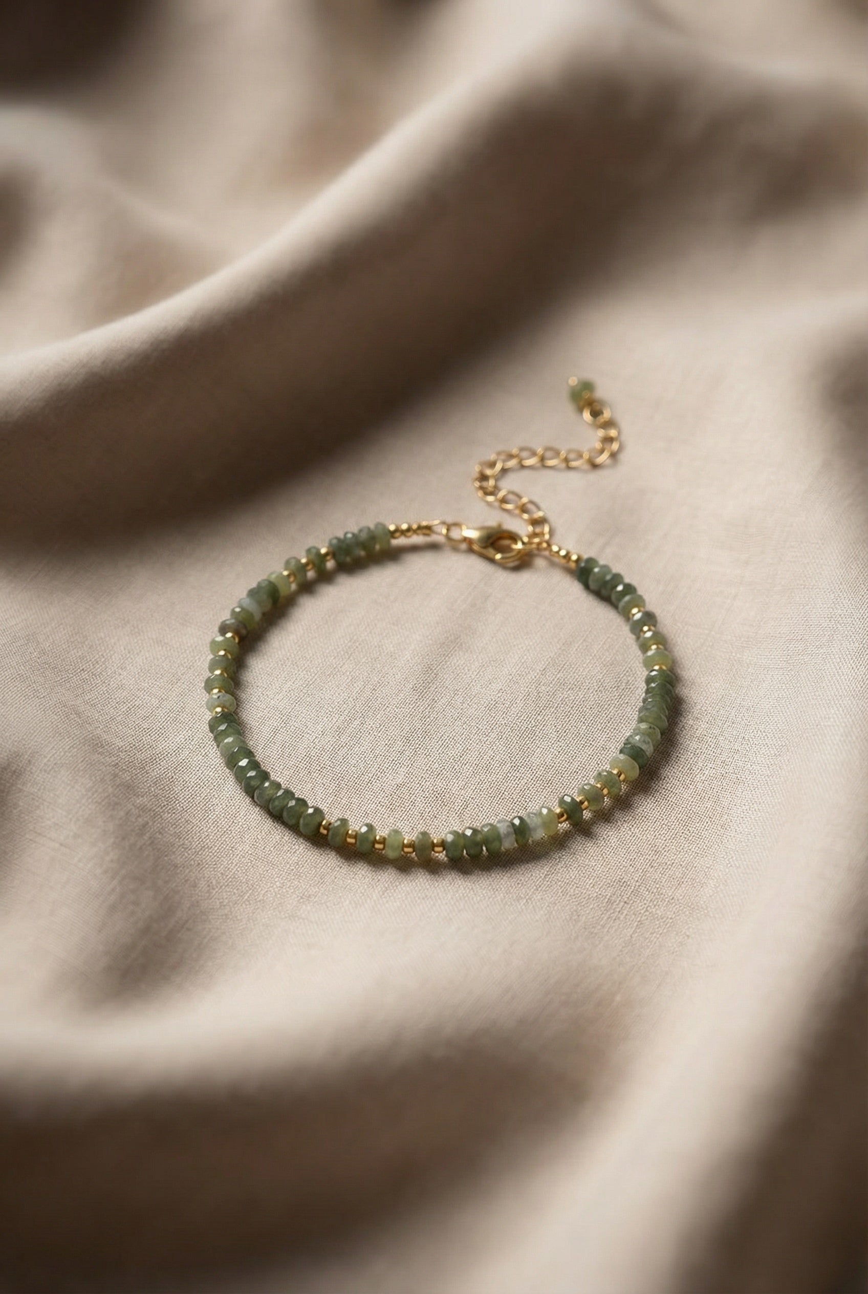 handgemaakte edelsteen armband jade