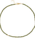 korte groene edelsteen ketting