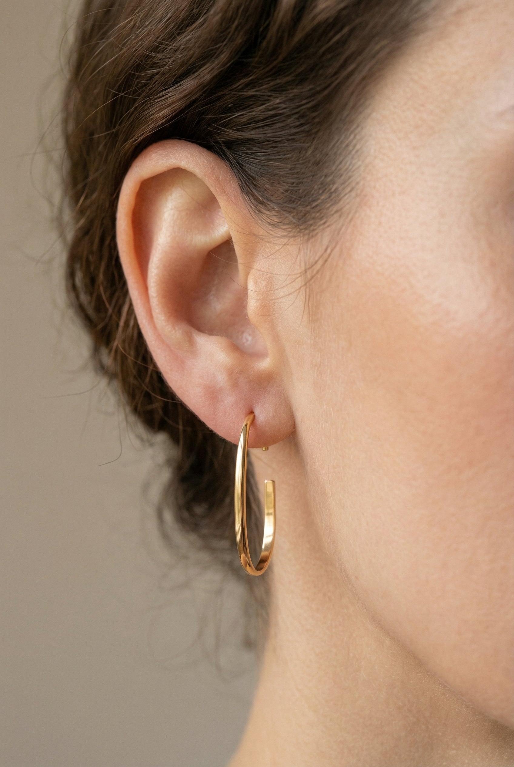 gouden hang oorbellen