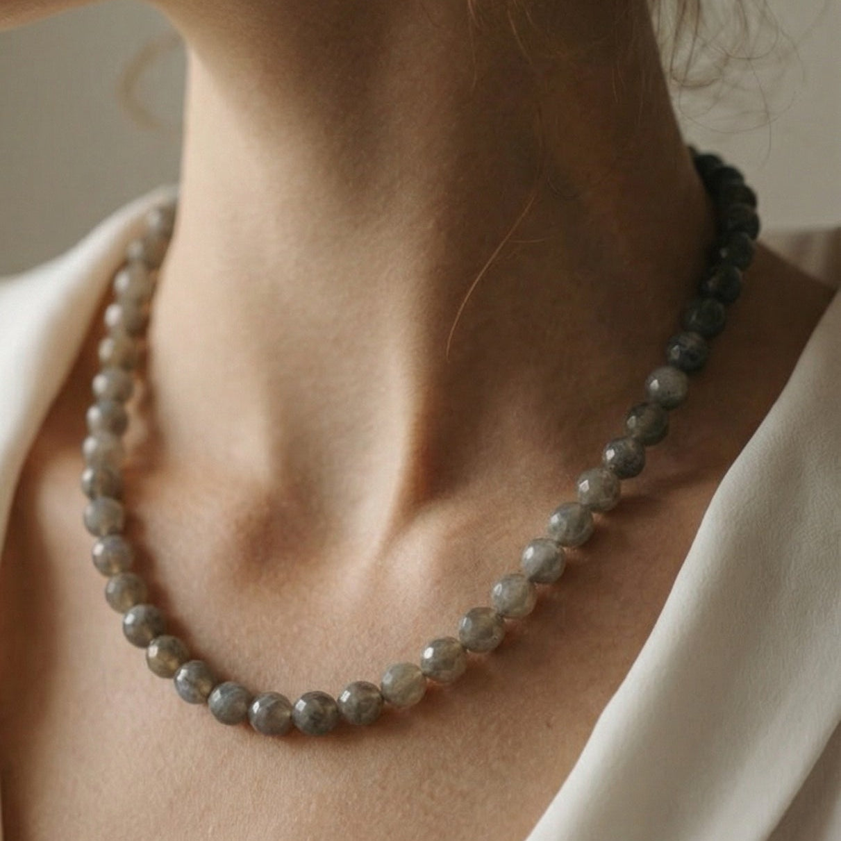 edelsteen ketting labradoriet