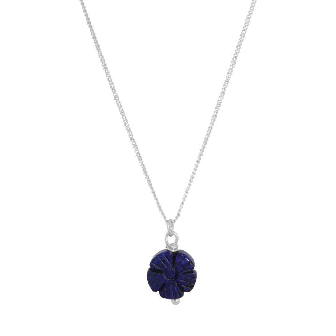 Lapis lazuli sterling zilveren ketting 